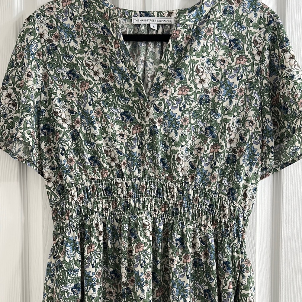 Green Floral Dress